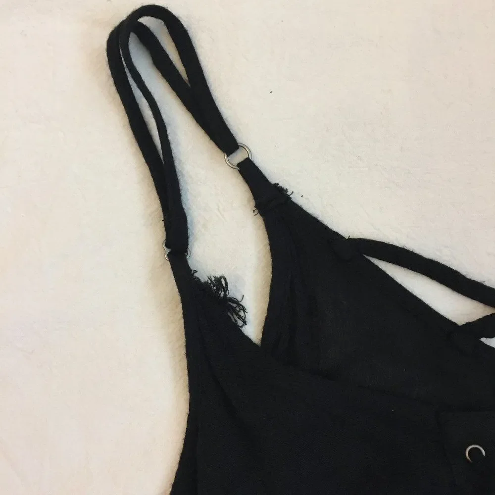 Hollister Black Spaghetti Strap Mini Dress